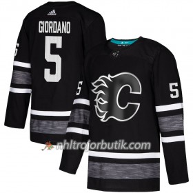 Män Ishockey Calgary Flames tröja Mark Giordano 5 Svart 2019 All-Star Adidas Authentic